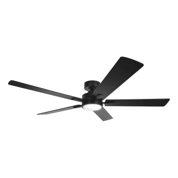 ZEVENTI - LED Dimmable Ceiling Fan WAIKIKI LED/20W/230V 2700-6500K 132 cm black + remote control