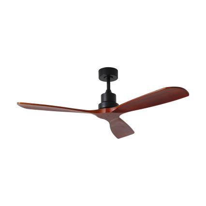 ZEVENTI - LIONI Tuya Wi‑Fi Ceiling Fan Black/Oak + Remote Control