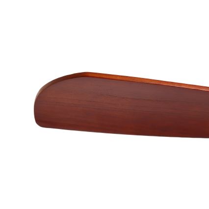 ZEVENTI - LIONI Tuya Wi‑Fi Ceiling Fan Black/Oak + Remote Control