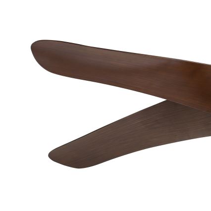 ZEVENTI - LED Ceiling Fan LUCCA LED/18W/230V 3000/4000/6000K Wi-Fi Tuya Brown + Remote Control