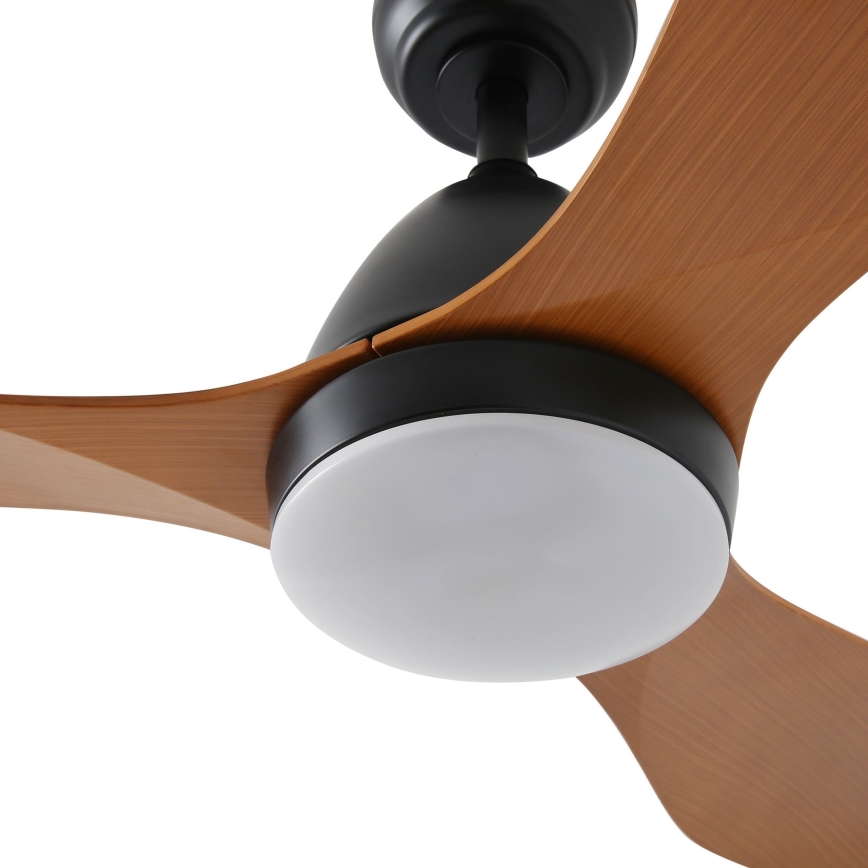 ZEVENTI - LED Ceiling Fan MURO LED/18W/230V 3000/4000/6000K Wi-Fi Tuya black + remote control