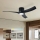 ZEVENTI - ORBITO Dimmable LED Ceiling Fan LED/24W/230V 3000/4000/6000K Wi-Fi Tuya Black + Remote Control