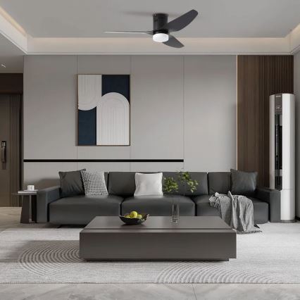 ZEVENTI - LED Ceiling Fan PADUA LED/18W/230V 3000/4000/6000K Tuya Wi-Fi black + remote control