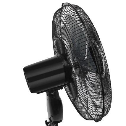 ZEVENTI - FLOW Pedestal Fan 55W/230V 130 cm Black + Remote Control