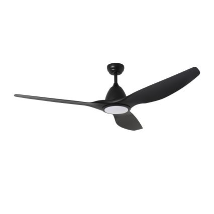 ZEVENTI - URBINO LED Ceiling Fan 20W/230V 3000/4000/6000K Tuya Wi-Fi, Black + Remote Control