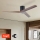 ZEVENTI - VELLON Ceiling Fan Wi-Fi Tuya Black/Walnut + Remote Control