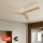ZEVENTI - VELLON Ceiling Fan Wi-Fi Tuya White/Paulownia + Remote Control