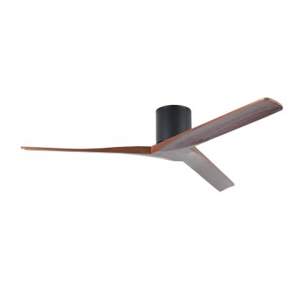 ZEVENTI - VELLON Ceiling Fan with Tuya Wi‑Fi, Black/Walnut + Remote Control