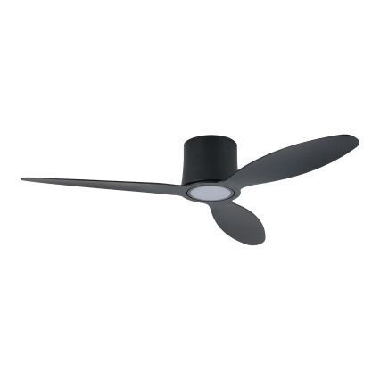ZEVENTI - VENTORA LED Dimmable Ceiling Fan LED/24W/230V 3000/4000/6000K Tuya Wi-Fi, Black + Remote Control
