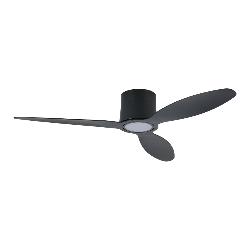 ZEVENTI - VENTORA LED Dimmable Ceiling Fan LED/24W/230V 3000/4000/6000K Tuya Wi-Fi, Black + Remote Control