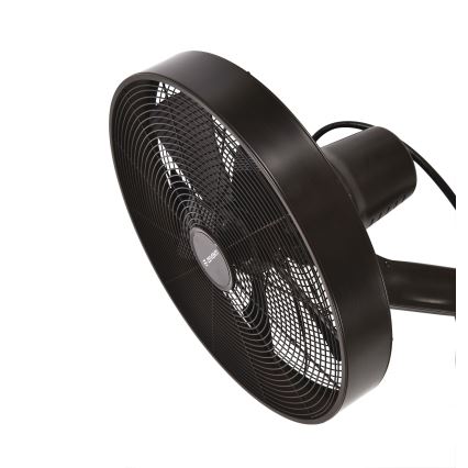 ZEVENTI - Wall fan FREEZE 50W/230V d. 40 cm black/brown + remote control