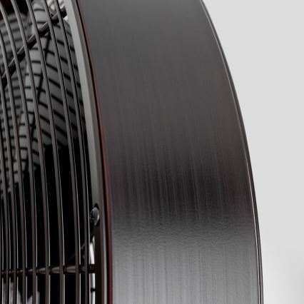 ZEVENTI - Wall fan FREEZE 50W/230V d. 40 cm black/brown + remote control