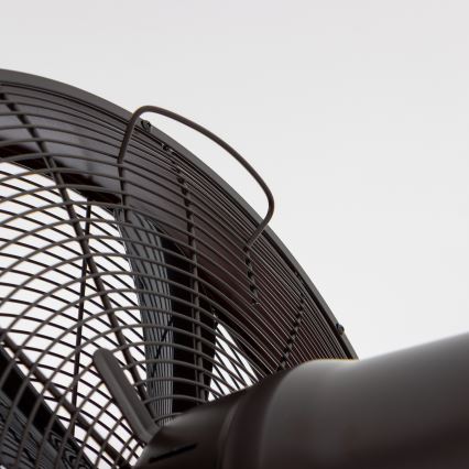 ZEVENTI - Wall fan FREEZE 50W/230V d. 40 cm black/brown + remote control