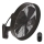 ZEVENTI - Wall fan FREEZE 50W/230V d. 40 cm black/brown + remote control