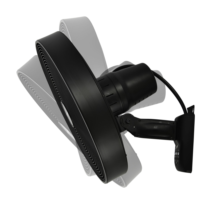 ZEVENTI - Wall fan FREEZE 50W/230V d. 40 cm black + remote control