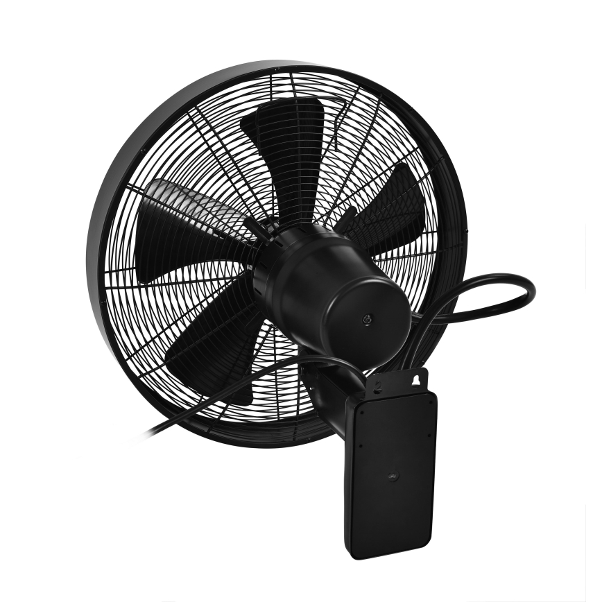 ZEVENTI - Wall fan FREEZE 50W/230V d. 40 cm black + remote control