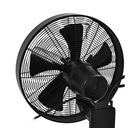 ZEVENTI - Wall fan FREEZE 50W/230V d. 40 cm black + remote control