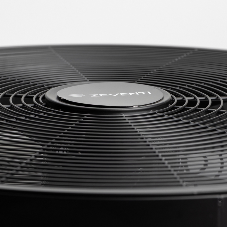 ZEVENTI - Wall fan FREEZE 50W/230V d. 40 cm black + remote control