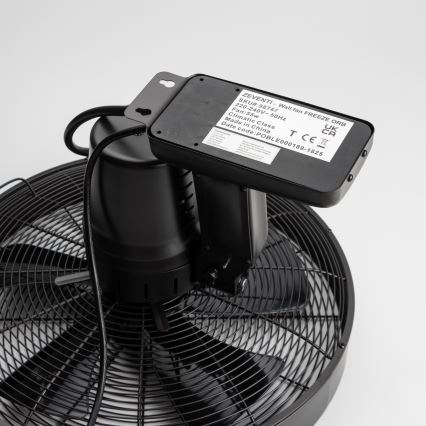 ZEVENTI - Wall fan FREEZE 50W/230V d. 40 cm black + remote control