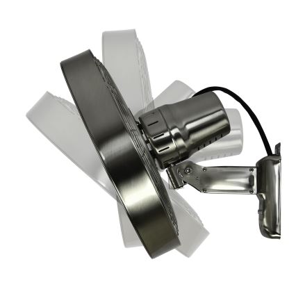 ZEVENTI - Wall fan FREEZE 50W/230V d. 40 cm matte chrome + remote control
