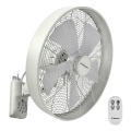 ZEVENTI - Wall fan FREEZE 50W/230V d. 40 cm white + remote control