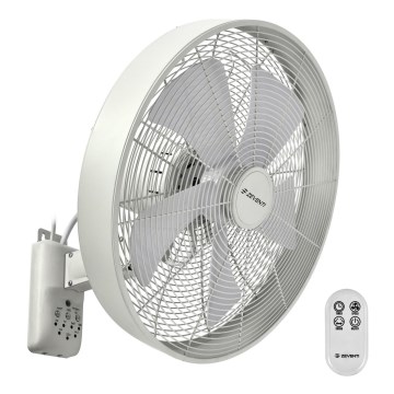 ZEVENTI - Wall fan FREEZE 50W/230V d. 40 cm white + remote control