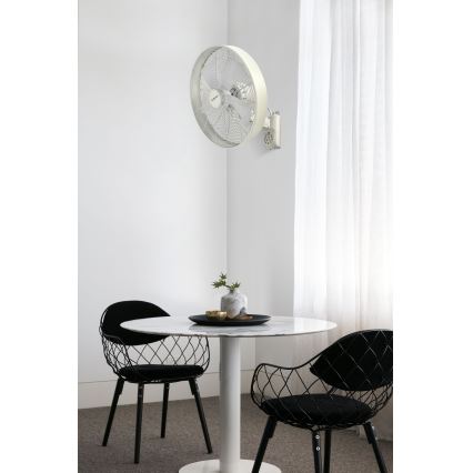ZEVENTI - Wall fan FREEZE 50W/230V d. 40 cm white + remote control