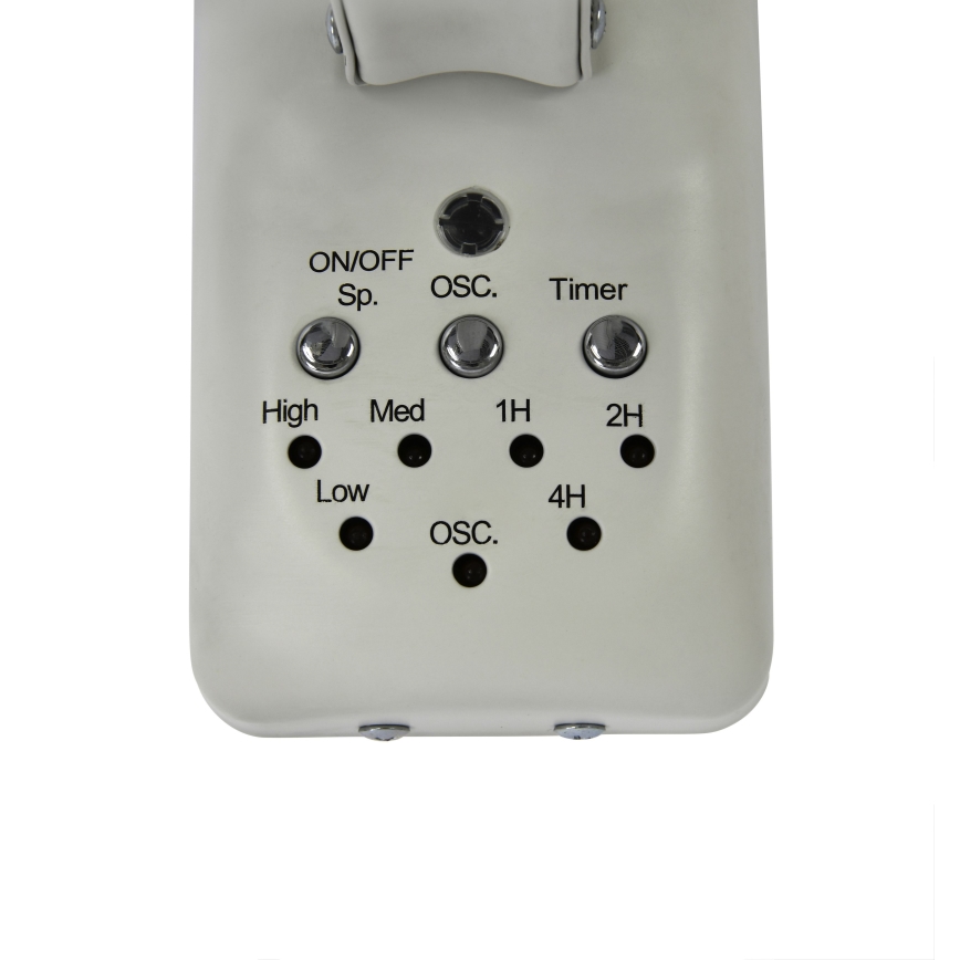 ZEVENTI - Wall fan FREEZE 50W/230V d. 40 cm white + remote control