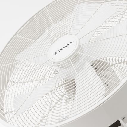 ZEVENTI - Wall fan FREEZE 50W/230V d. 40 cm white + remote control