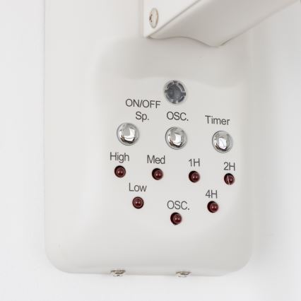ZEVENTI - Wall fan FREEZE 50W/230V d. 40 cm white + remote control