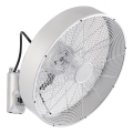 ZEVENTI - Wall-Mounted Fan FANNY 50W/230V Matte Chrome + Remote Control