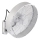 ZEVENTI - Wall-Mounted Fan FANNY 50W/230V Matte Chrome + Remote Control