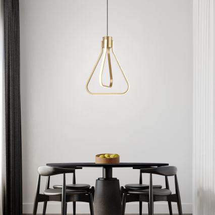 ZING LED Cable Pendant Light, 19W, 230V, Gold