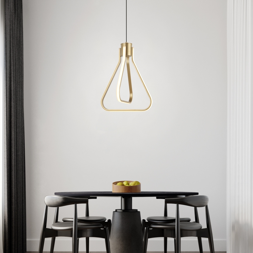 ZING LED Cable Pendant Light, 19W, 230V, Gold
