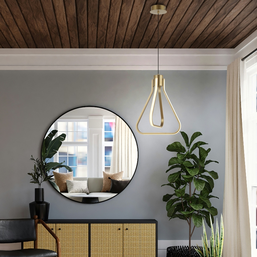 ZING LED Cable Pendant Light, 19W, 230V, Gold