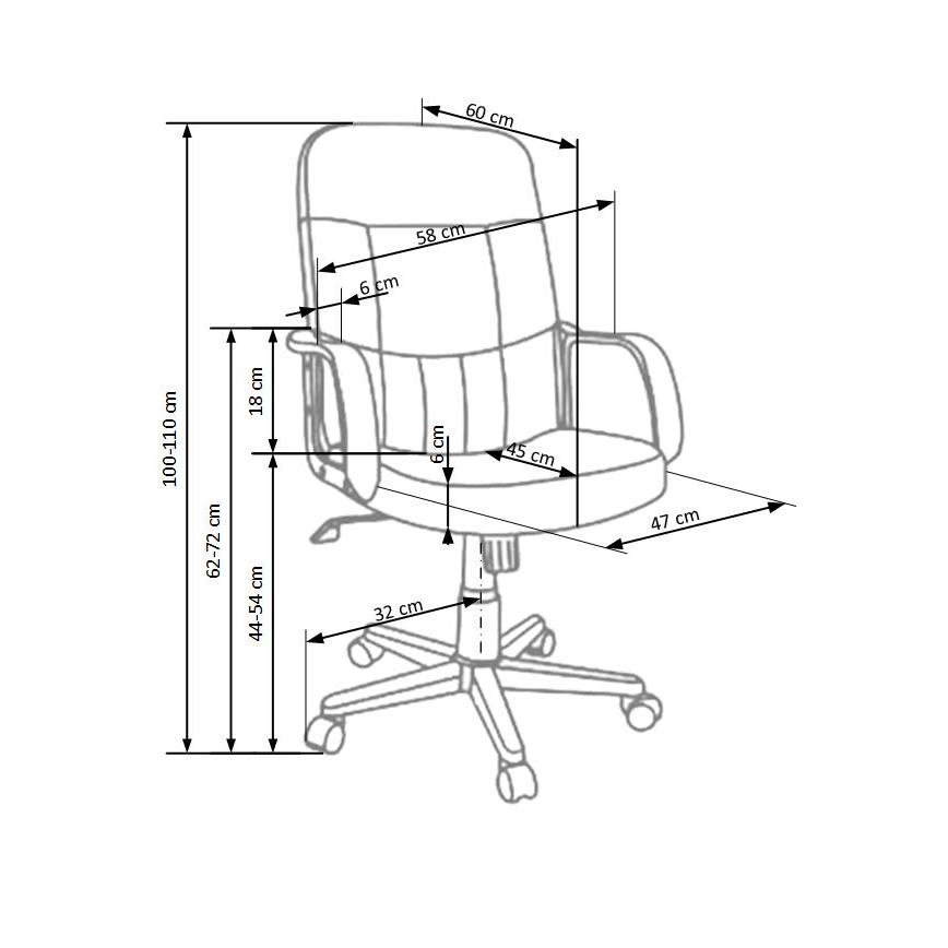 ZIRUQ Black Office Chair