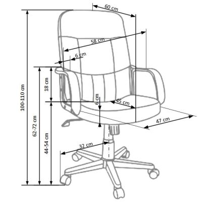 ZIRUQ Brown Office Chair