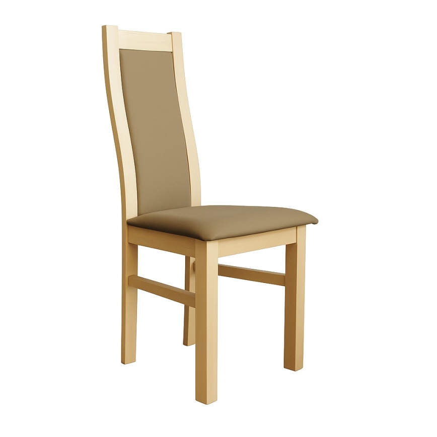 ZOE Dining Chair, Oak/Brown