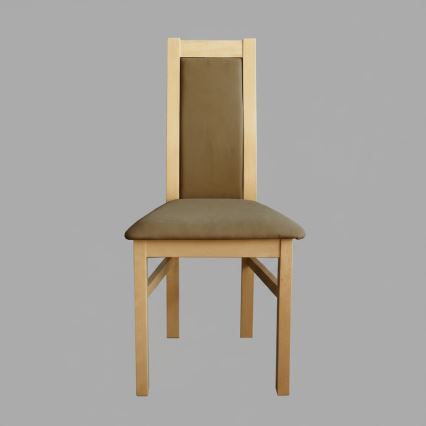 ZOE Dining Chair, Oak/Brown