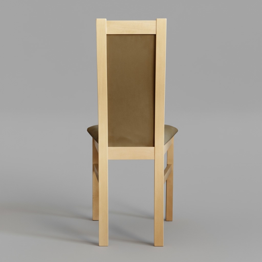 ZOE Dining Chair, Oak/Brown