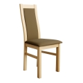 ZOE Dining Chair, Oak/Dark Brown