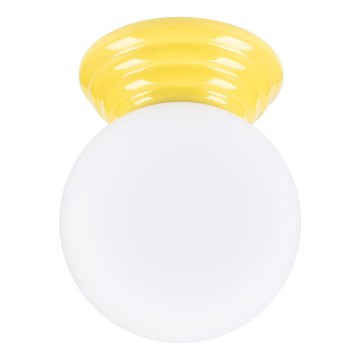 ZORI bathroom ceiling light 1xG9/8W/230V Ø 12 cm IP44 yellow