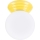 ZORI bathroom ceiling light 1xG9/8W/230V Ø 12 cm IP44 yellow