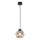 ZULIA Cable Pendant Light 1xE27/15W/230V, Black/Smoked Black