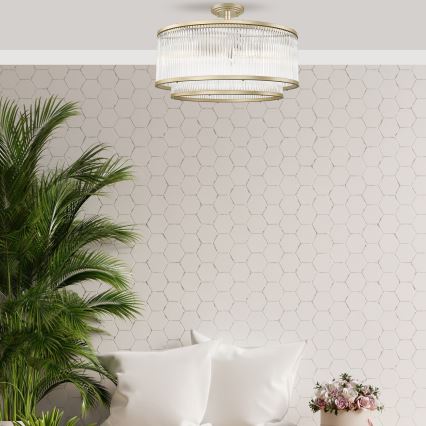 Zuma Line - Surface-Mounted Chandelier, 6x E14/60W/230V, Brass