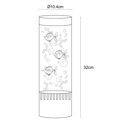 Zuma Line - LED RGB Table lamp LED/3,6W/5V
