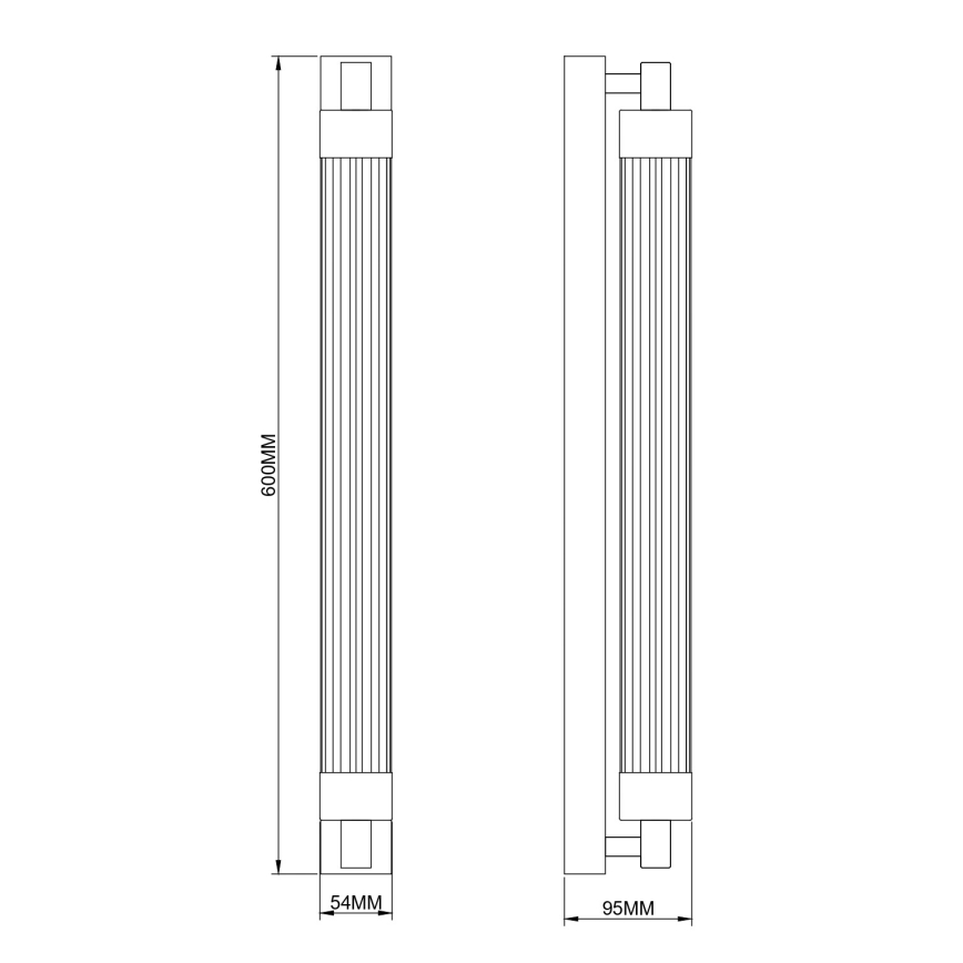 Zuma Line - LED Wall Lamp LED/14W/230V Black