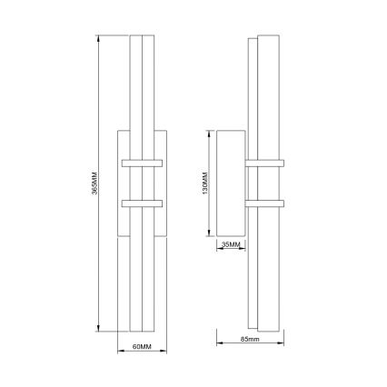 Zuma Line - LED Wall Light LED/8W/230V Gold