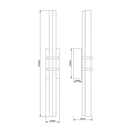 Zuma Line - LED Wall Lamp LED/10W/230V Gold