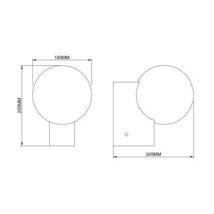 Zuma Line - Wall light 1xE27/25W/230V, gold finish